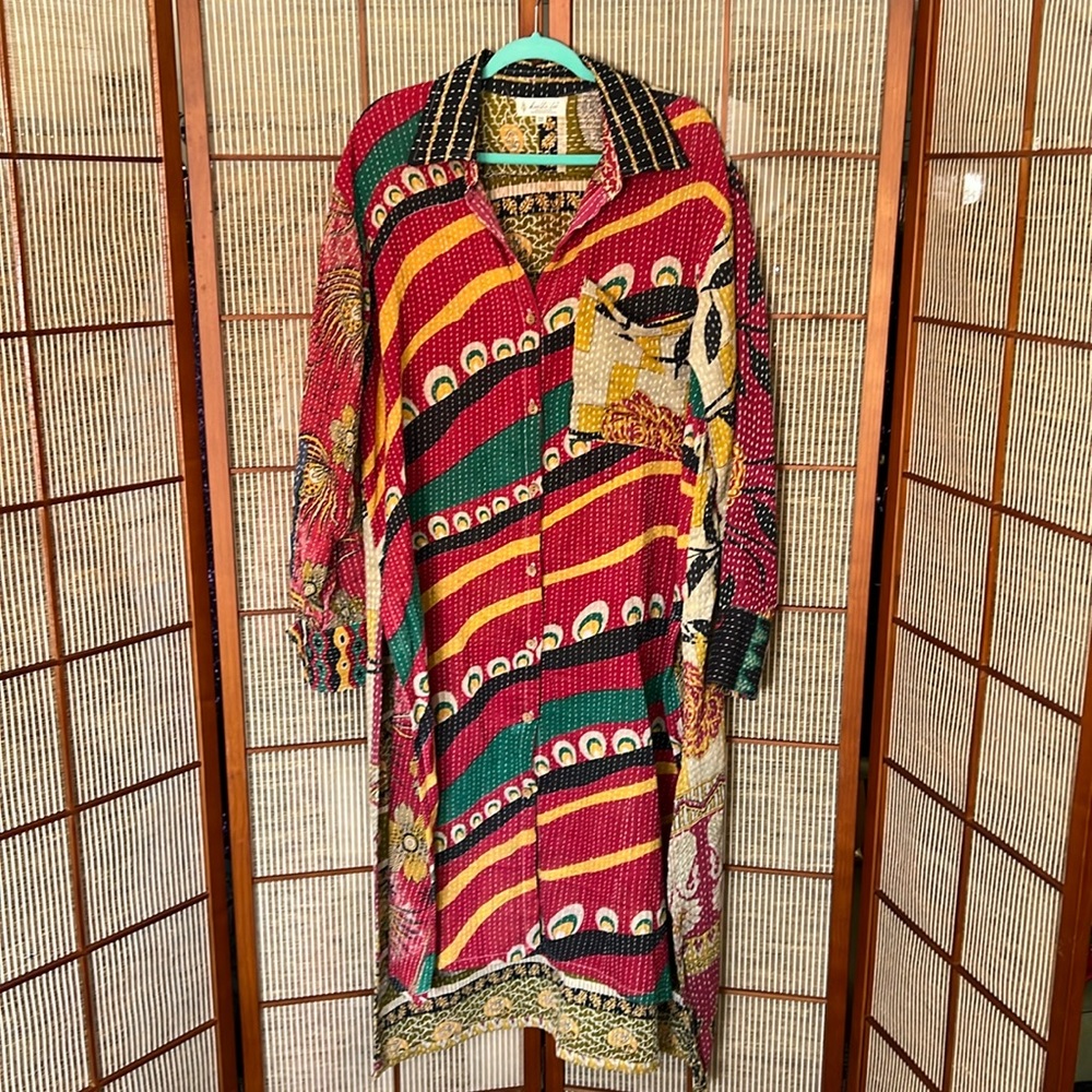 Kantha Bae Chakra Shacket - free size